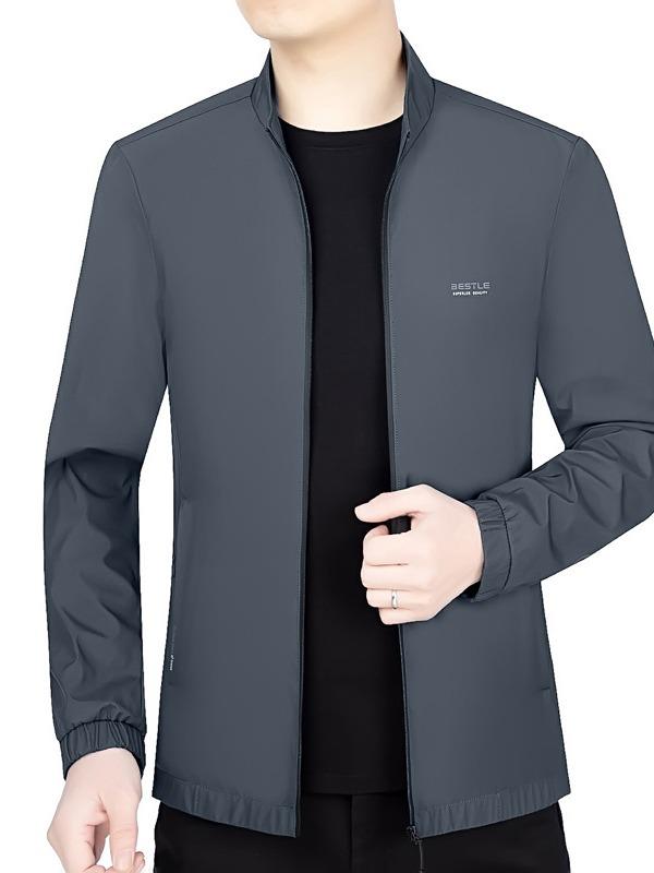 Spring 2026 Men's Stand-Up Collar Jacket: Versatile Business Casual Outerwear