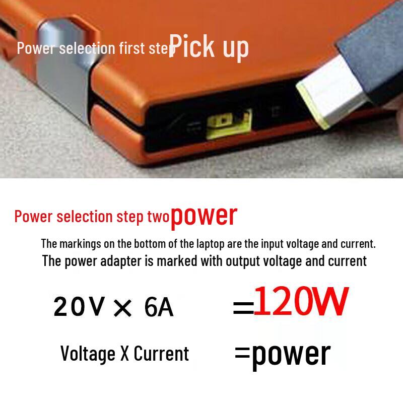 Lenovo Original 120W AC Power Adapter for Laptops & All-in-One PCs