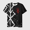 Anime Berserk Guts Printed T-shirts 3D Men/Women Stylish Harajuku Tee Shirt Casual Personality Short Sleeve Top Clothing