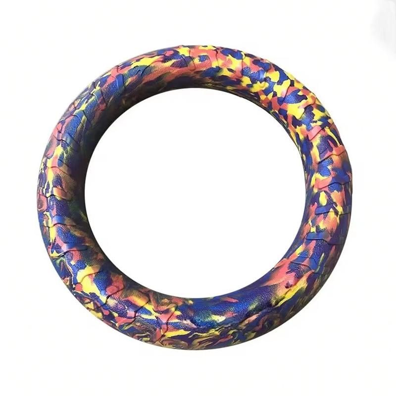 Hundespielzeug Haustier Flugscheiben Eva Hundetrainingsring Zerrer Widerstandsfähiges Spielzeug für Hunde Schwimmender Welpen Bissring Spielzeug Interaktiv (as the picture,18CM)