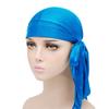 Unisex Adult Satin Long Tail Doo Rag Durag Bandanas Cap Pirate Hat Turban Men Hip Hop Headband Biker Headwrap Women Headwear