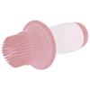 Pink Oil Brush Bottle Silicone+Plastic Lid Clear Transparent Squeeze Silicone Oil Brush  Cooking