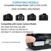 KUTOU LP-E5 Battery Charger LC E5 LC E5E for Canon EOS 1000D 450D 500D Kiss F X2 X3 Rebel T1i XS Xsi Cameras