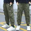 Boys' Pants Multi-Pocket Sweatpants Breathable Casual Loose and Comfortable Long Pants