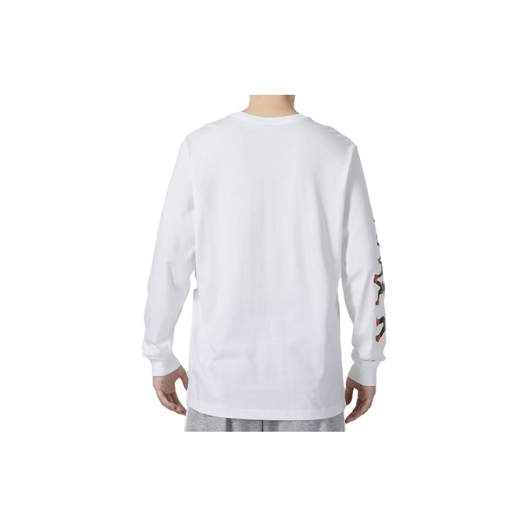 Jordan T Shirts Men's White Crew Neck Moderate Straight Fit FB7456-100