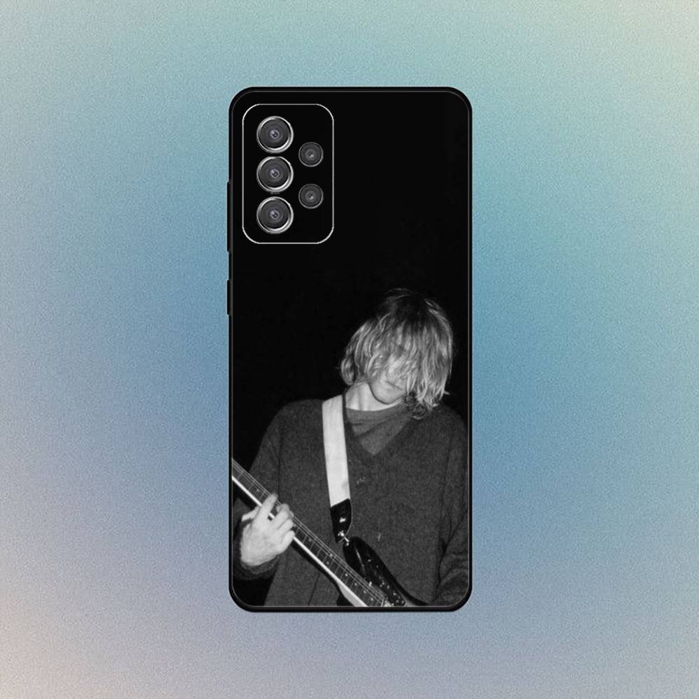 K-Kurt C-Cobain Rock Phone Case For Samsung S25,S24,S21,S22,S23,S30,Ultra,S20,Plus,Fe,Lite,Note,10,9,5G Black Cover