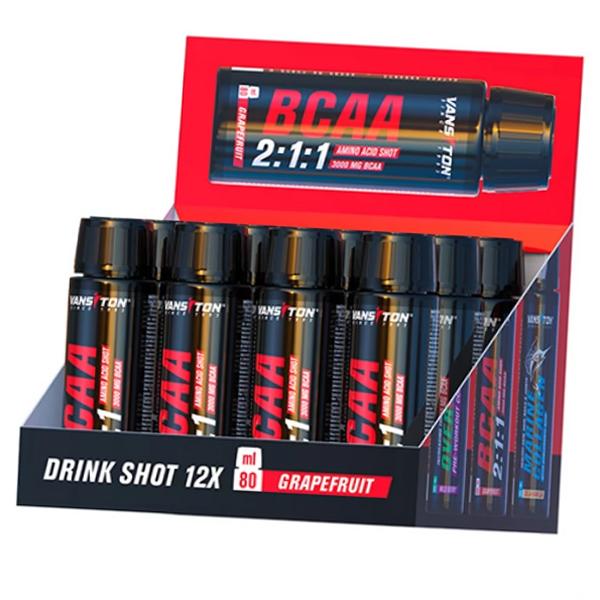 Single-serving BCAAs, BCAA 2:1:1 Drink Shot, Vansiton 80ml Grapefruit (28173005)
