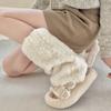 Japanese Style Lolita Boots Cover Plush Long Tube Sock Fashion Furry Leg Warmers  Spicy Girls