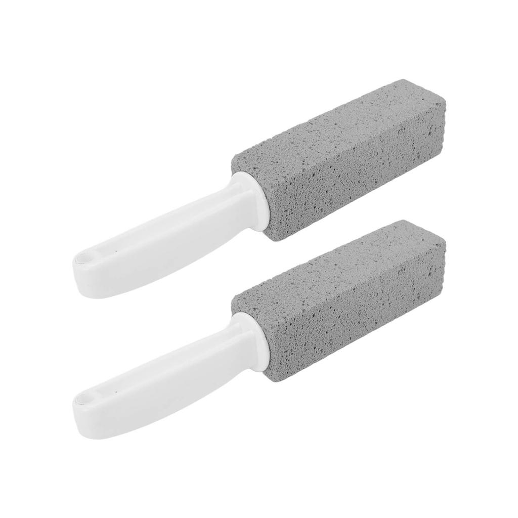 2 Pcs Toilet Pumice Stone Pumice Stone Toilet Brush Cleaner Scrubber with Handle for Tile Bath