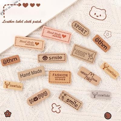 10 Stück/Set Bekleidungszubehör DIY-Aufnäher Aufkleber Englischer Buchstabenaufkleber Stoffaufkleber