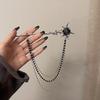 Personalized And Fashionable Gothic Punk Thorn Rose Tassel Beaded Chain Hair Stick For Women Daily Hair Accessories