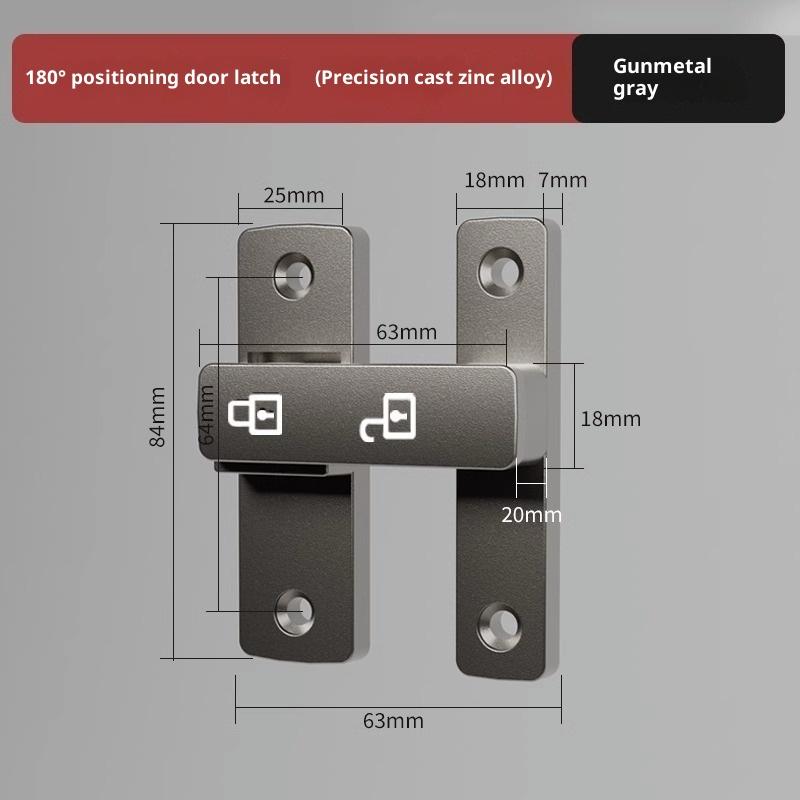 Riegel Riegel Innentür Nicht-Stanz Türschloss Badezimmer Schiebetür Schnalle Schiebetür Schnapper Altmodisch Aufputz Zimmertür