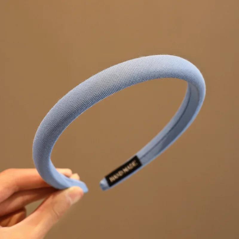 Colorful Matte Headdress Simple Basic Face-Washing Headband Temperament Hoop Wide Hairband Hair Bundle Kids Hair Accessories