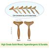 Lymphatic Drainage Massager Wooden Massage Tools Body Gua Sha Paddle for Muscle Release Pain Relief Trigger Point Deep Tissue