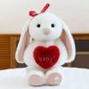 Cute Heart Hugging Cartoon Rabbit Plush Doll Children Toy For Kids Comfort And Decorative Space