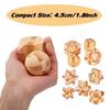 Bambini Bambini Adulti Kong Ming Luban Lock Puzzle Matematici 3D Fatti a Mano in Bambù Rompicapi Educativi Giocattolo per le Dita Regalo di Compleanno Natale