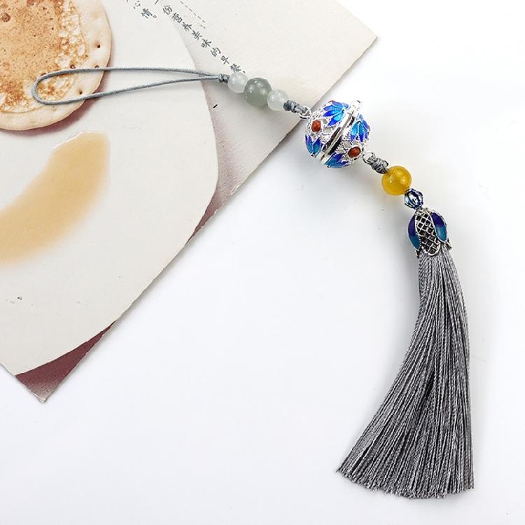 Flower Pendant Rope Keychain Light Blue Keyring Women's Fashion Keyring Jewelry