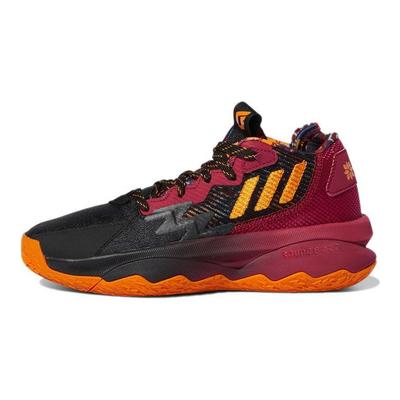 D Lillard 8 Zapatillas de Baloncesto para Niños Cómodas Duraderas de Caña Media Zapatillas de Baloncesto para Niños Negro Rojo GW3862