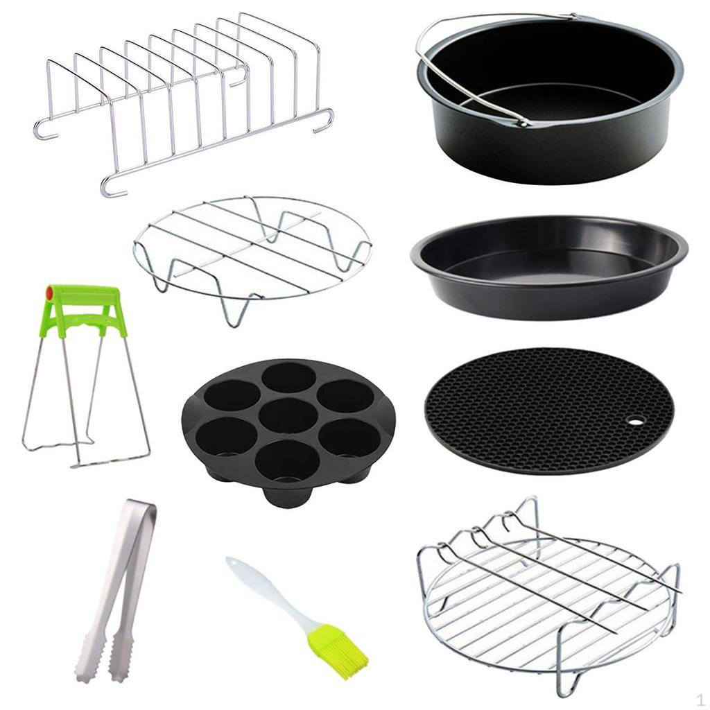 fryer Accessories Single Layer Steaming Rack Parts Insulation Carrying Household BBQ