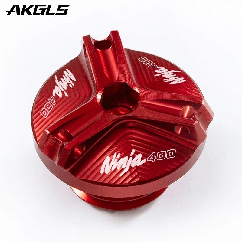 For Kawasaki Ninja400 ninja 400 2018  motorcycle engine oil filler cap fuel tank bolt cover protection accessories