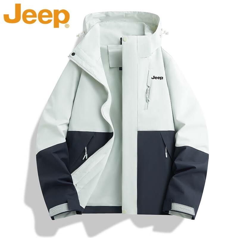 Jeep Unisex Autumn Winter Outdoor Windbreaker Jacket