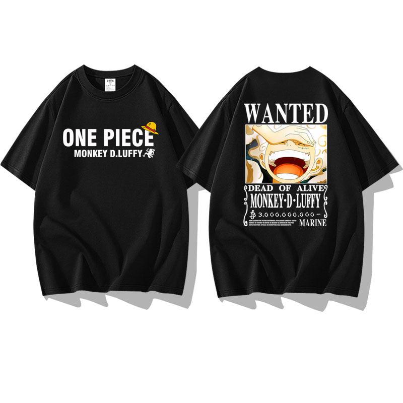 One Piece Anime Print Peripheral Sun God Nika 5th Gear Luffy Mens and Womens Shortsleeved Tshirts Halfsleeved Tshirts