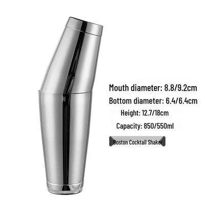 ZISIZ Stainless Steel Boston Shaker