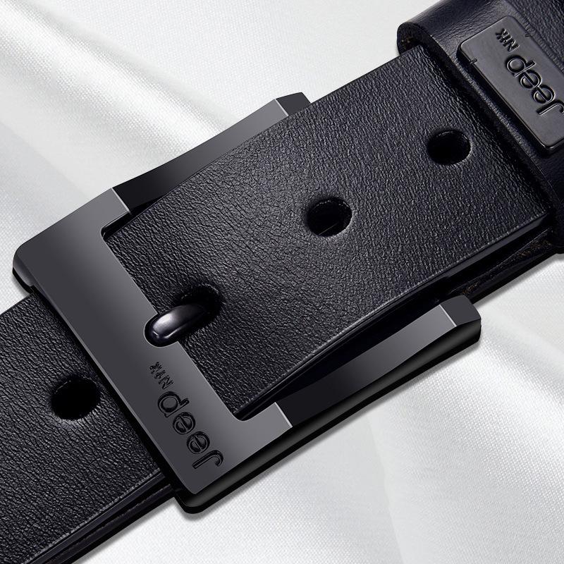 Men's PU Vintage Pin Buckle Leather Belt - Casual & Business Versatile Accessory for Jeans