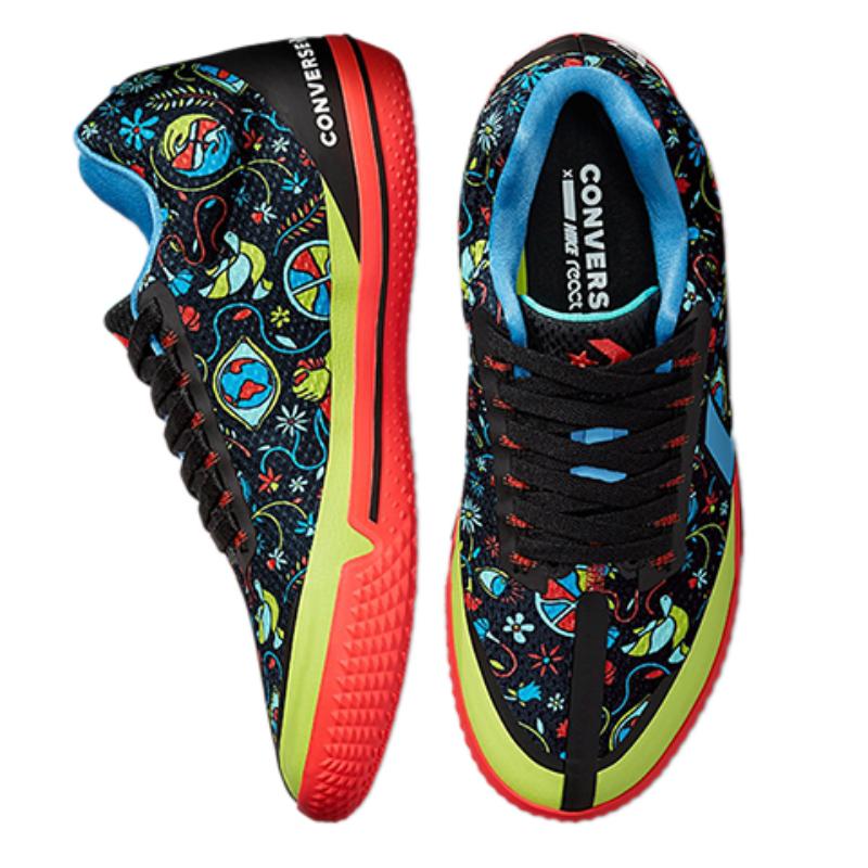 Converse All Star BB Evo Round-toe Lace-up Fabric Synthetic Leather Low-Top Practical Basketball Shoes Unisex Colored