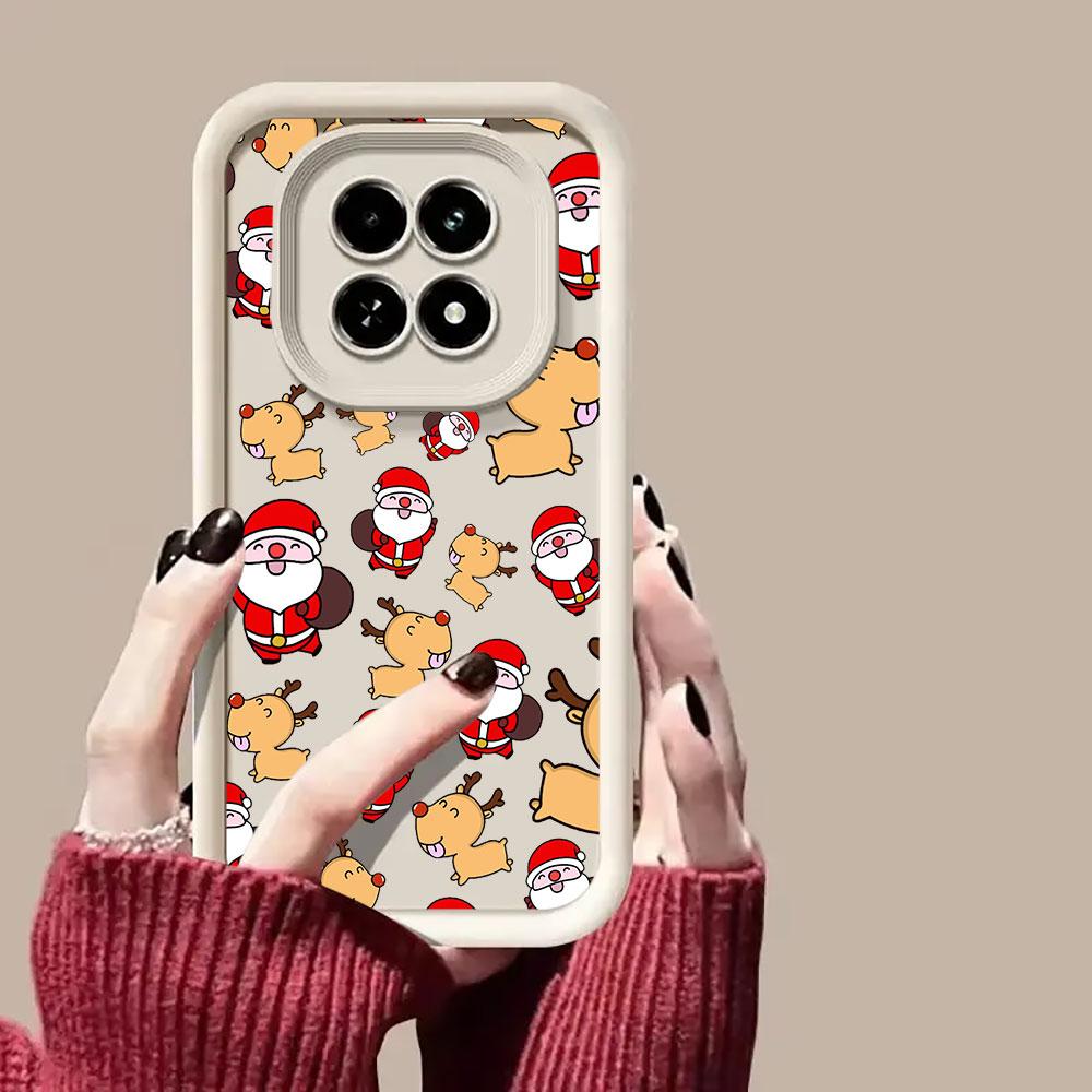 Phone Case For Redmi 15C 14C 13C 12C 15 Christmas Snowman Christmas Tree Cover For Redmi Note 9 10 11 12 13 14 Pro Plus 5G Coque