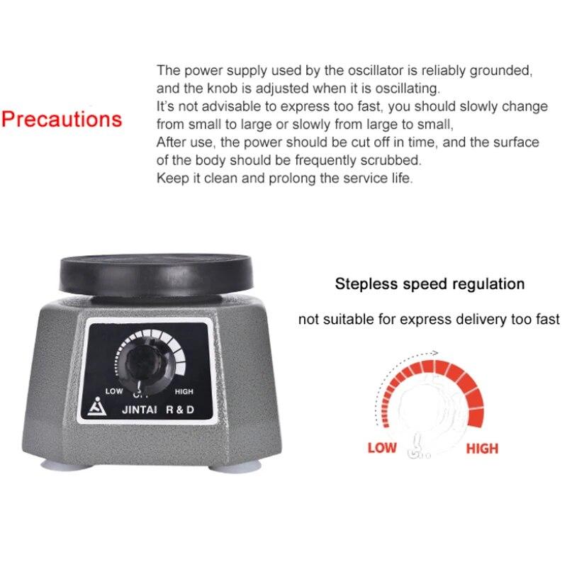 Dental Lab Vibrator 110V 100W - Heavy Duty Plaster Shaker Oscillator With Adjustable Platform For Dental Models