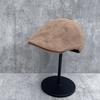 New retro British style forward hat men's and women's autumn versatile short brim painter hat showing face small old money wind cap