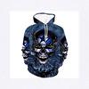 2025 Men's Autumn/Winter Bestseller Halloween 3D Print Hooded Sweatshirt