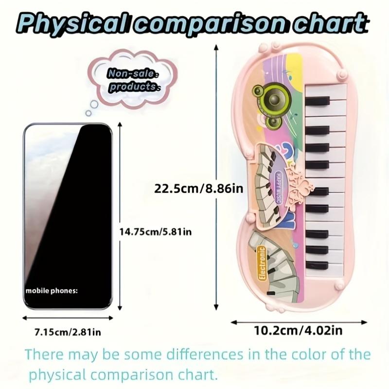 1pc Festive 13-Key Electronic Piano Toy, ABS Resin Construction,Vibrant Gift for Holiday Celebrations,Baby Toys