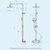8 Inch Thermostatic Shower Set Hot Cold Shower Faucet Shower Faucet Rain Shower Set Bathtub Round Square Thermostatic Shower Mixer