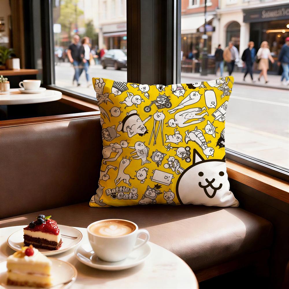Game The Battle Cats Cushion Cover Decorative Cushions Covers Cover Sofa x Pillow Piece x x Pillowcase