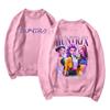Damemote Casual Langermet trykt rundhals sweatshirt topp