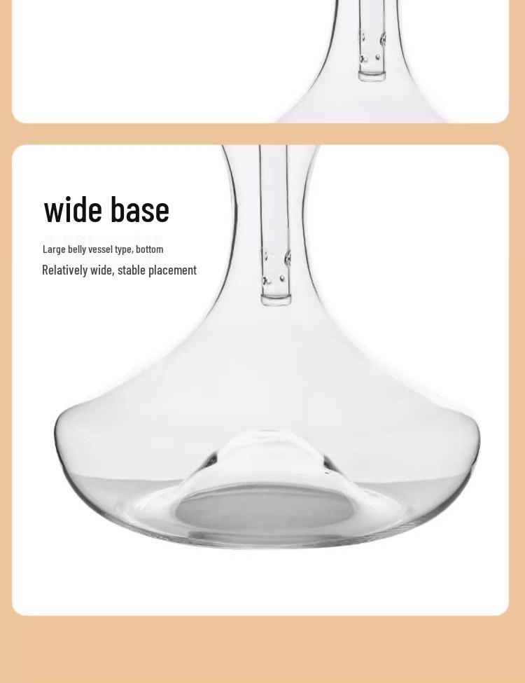 Luxury Crystal Wine Decanter with Fast Oxygenation and Filtration