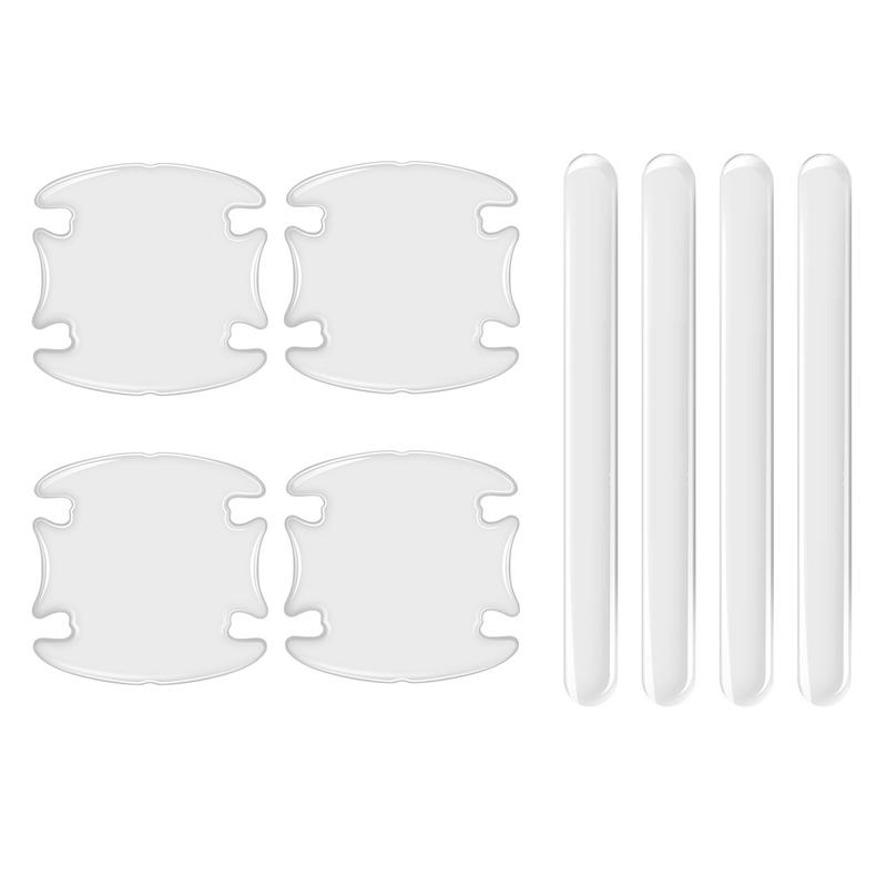 Invisible Door Handle Bowl Anti-Scratch Strip Car Rearview Mirror Transparent Anti-Collision Sticker Bumper Protection