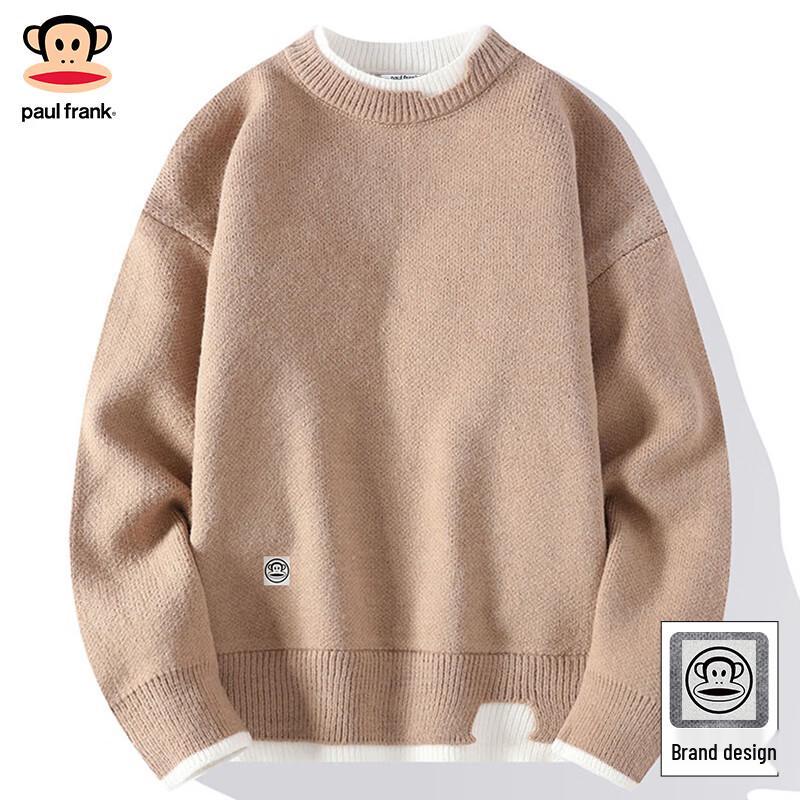 

Paul Frank Men s Winter Fleece-Lined Faux Two-Piece Knit Sweater M