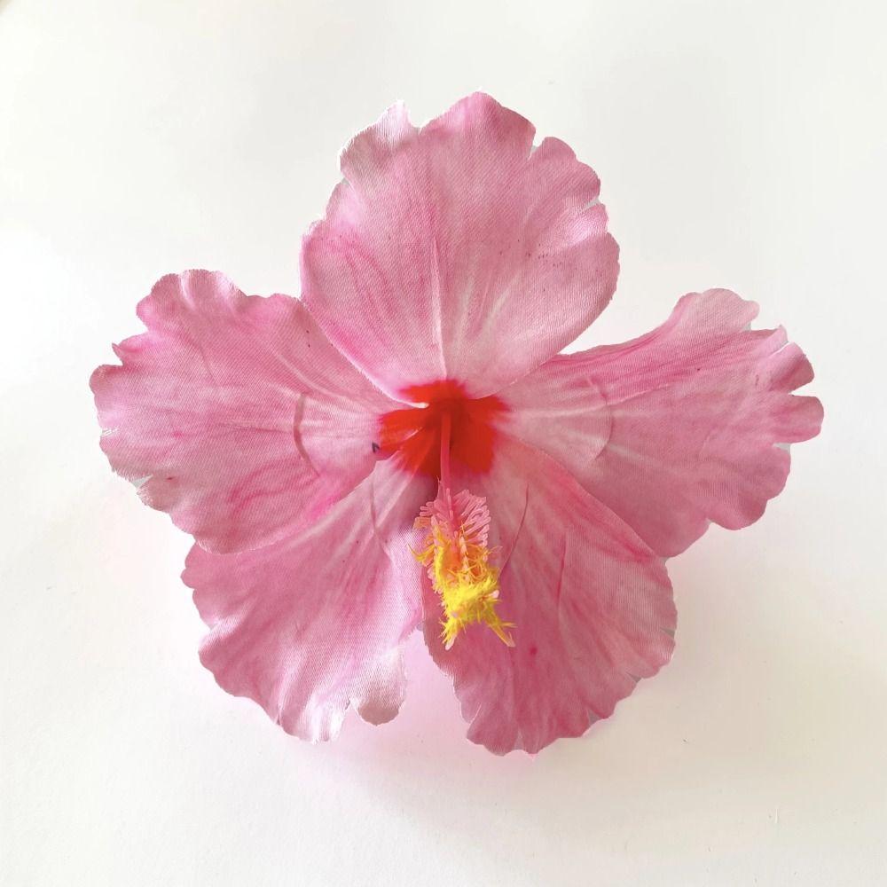 Cloth Hibiscus Flower Hairpin Bangs Clip Bohemian Style Hair Clip Floral Duckbill Clip Summer
