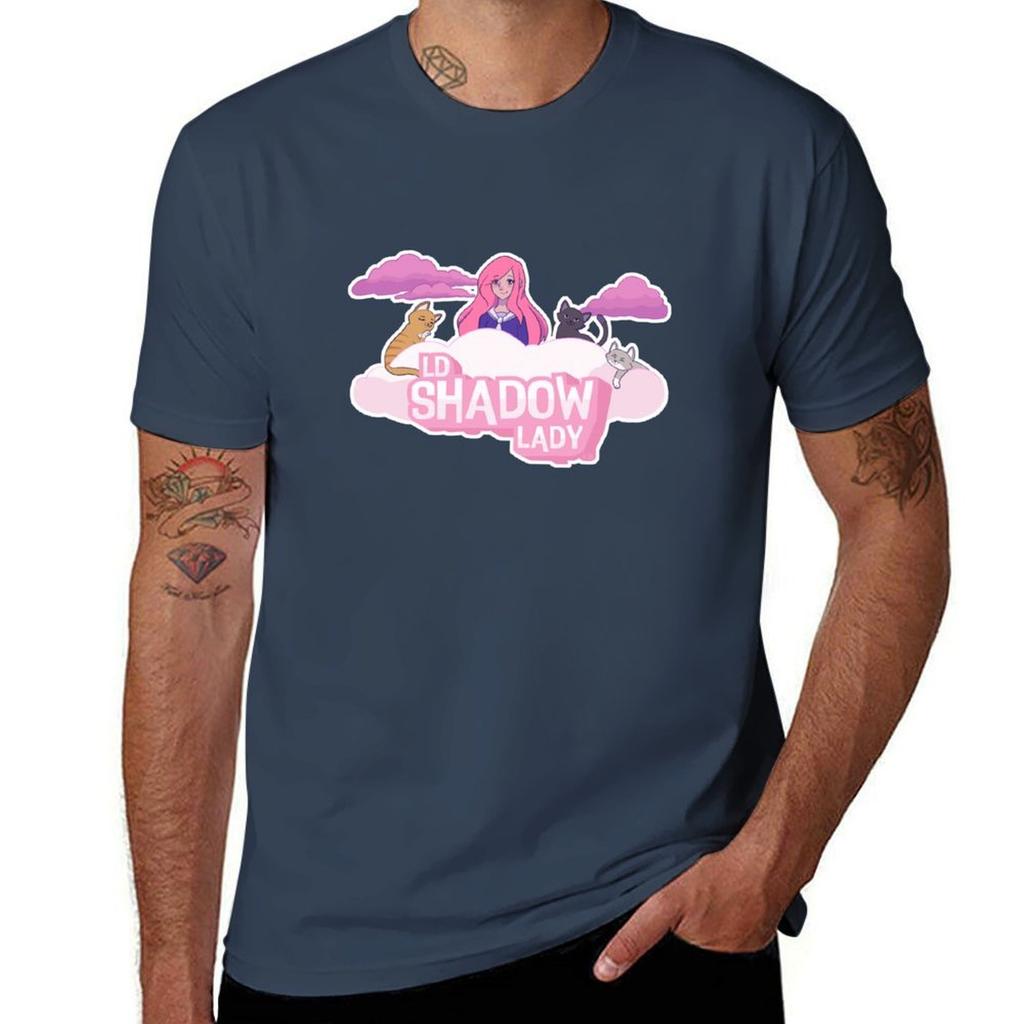 Lizzie With Her Cats T-shirt T Shirts For Man Pack Cotton Cotton T Shirts High Quality Mens Graphic T Shirts T-shirt