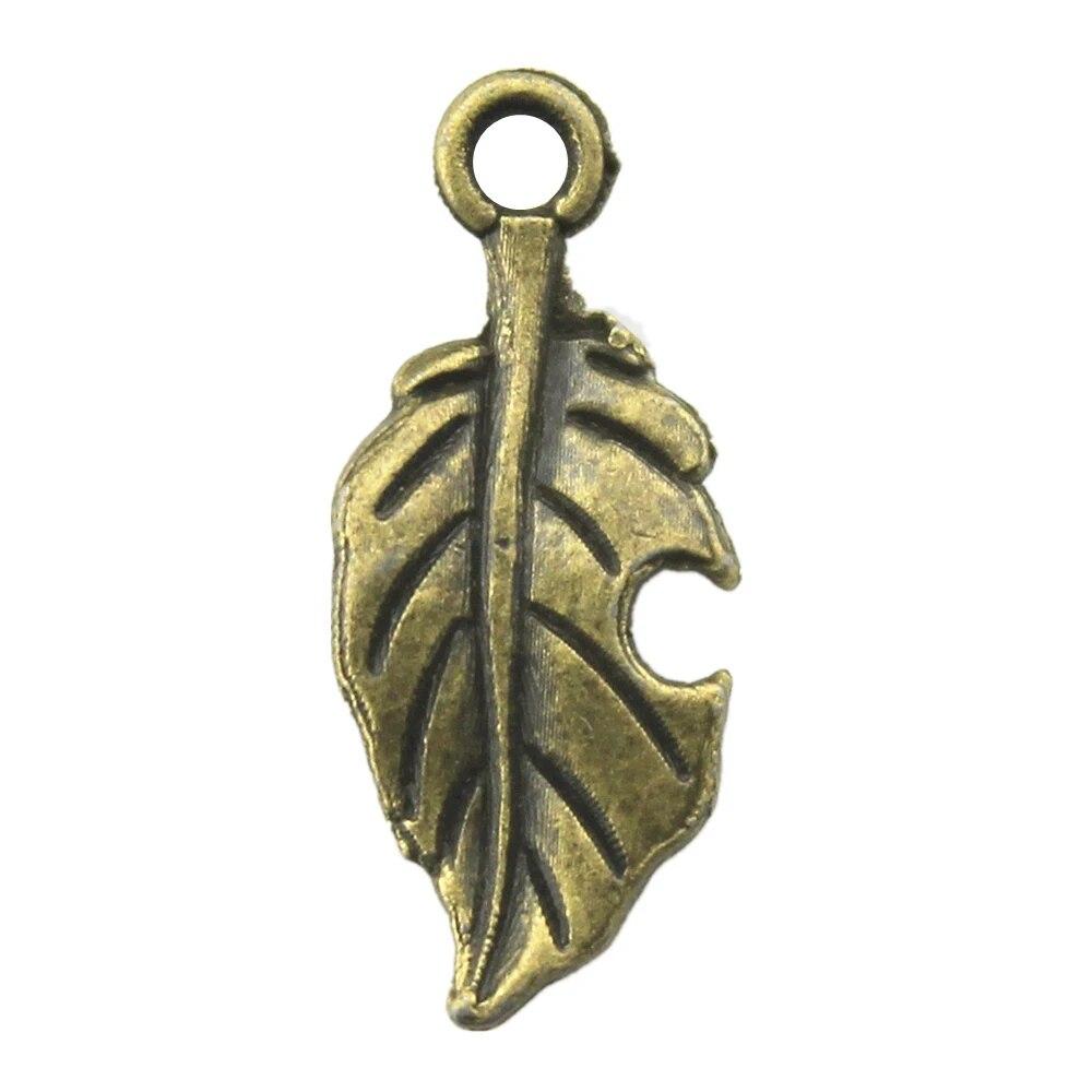 

Подвеска-подвеска с маленькими листьями, новинка в ювелирных изделиях A09-10pcs-22x10mm