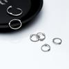 Classic Authentic 925 Sterling Silver Round Hoop Earring For Women Simple Geometric Earring Fashion Fine Jewelry