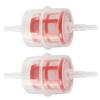 2pcs Fuel Filter Diesel Inline 6/8mm Pipe Hose Car