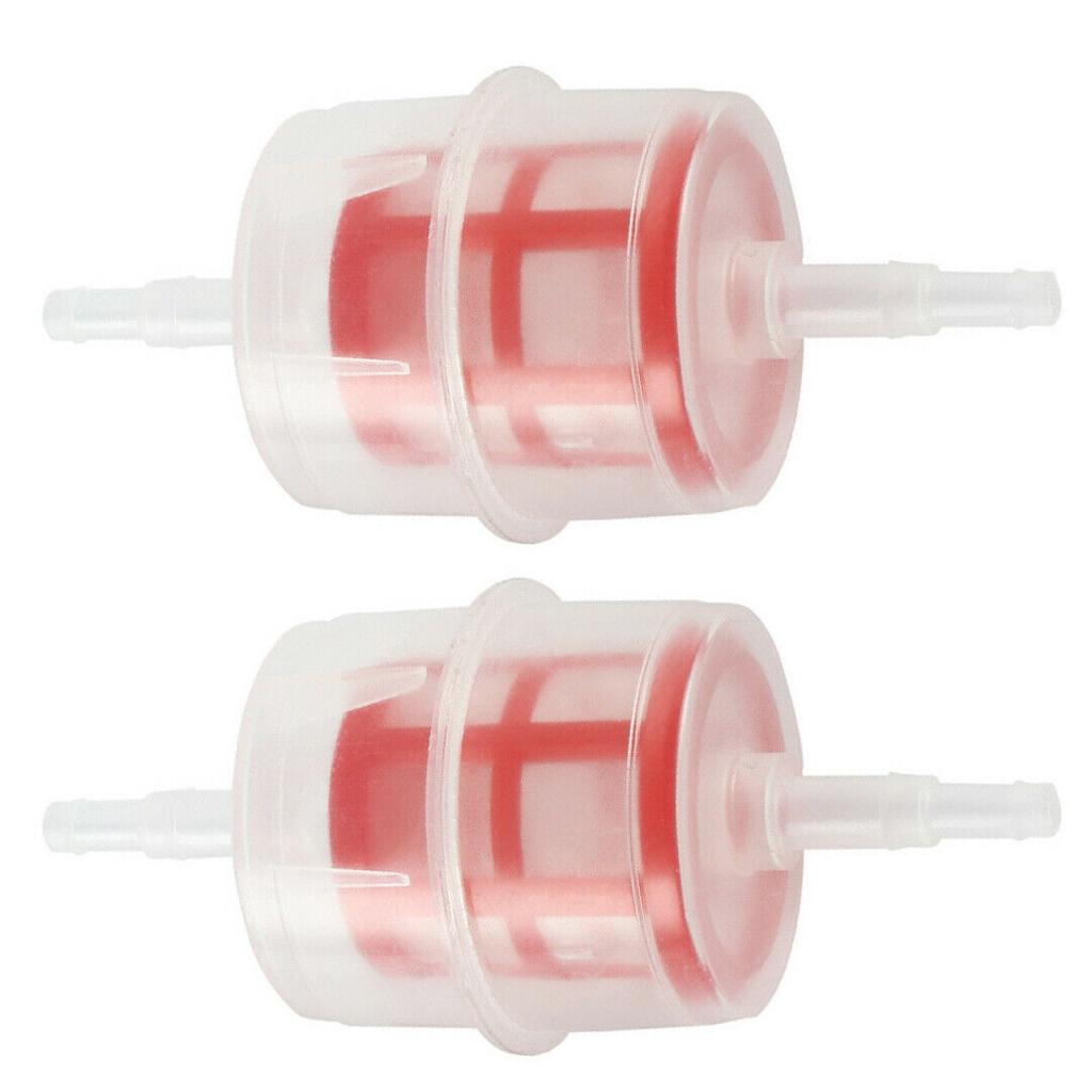 2pcs Fuel Filter Diesel Inline 6/8mm Pipe Hose Car