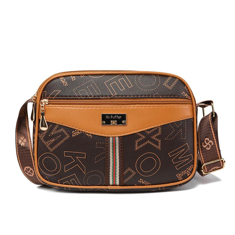 Women's Square Bag Crossbody Bag Multi-compartment Hot-selling Fashion Letter Printing Shoulder Bag Classic