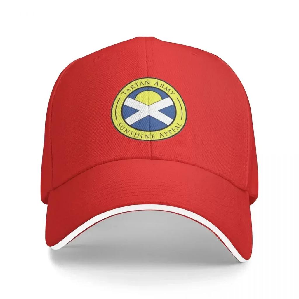 Tartan Army Sunshine Appeal Cap Casual Baseball Caps Adjustable Hat Summer Unisex Baseball Hats Customizable Polychromatic
