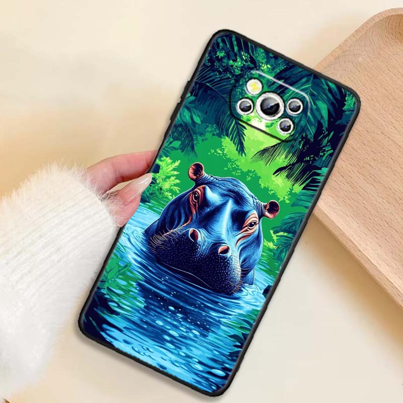 Tung Tung Sahur Anime Art For Xiaomi Mi Poco F3 F4 F5 F6 X3 X4 X5 X6 X7 M3 M4 M5 M6 M7 GT Pro 5G Black Phone Case