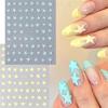 Star Nail Art Stickers French Nail Decals 3D Adhesive Star Designs Nail Decals Star Nail Art Decorations for Women Girls
